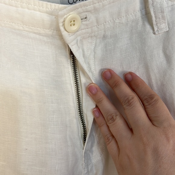 Calvin Klein 100% white linen pants size 33x30 - Picture 5 of 8